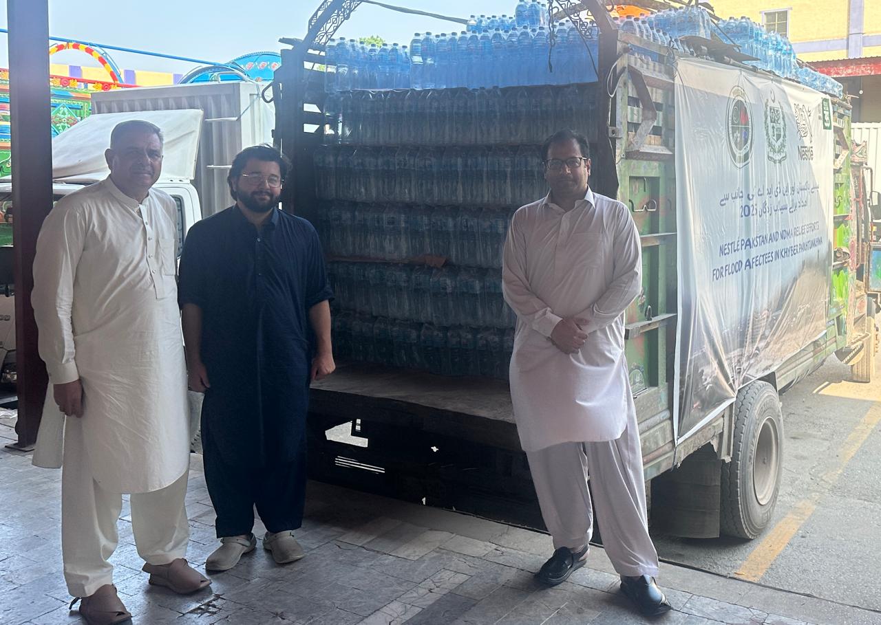 Nestlé Pakistan donates 300,000 liters of clean drinking water to NDMA for flood relief efforts in KP, GB and Punjab